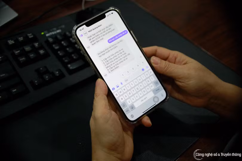 Ứng dụng chatbot "1022 Quảng Nam" dựa trên mạng xã hội Zalo và Facebook Messenger