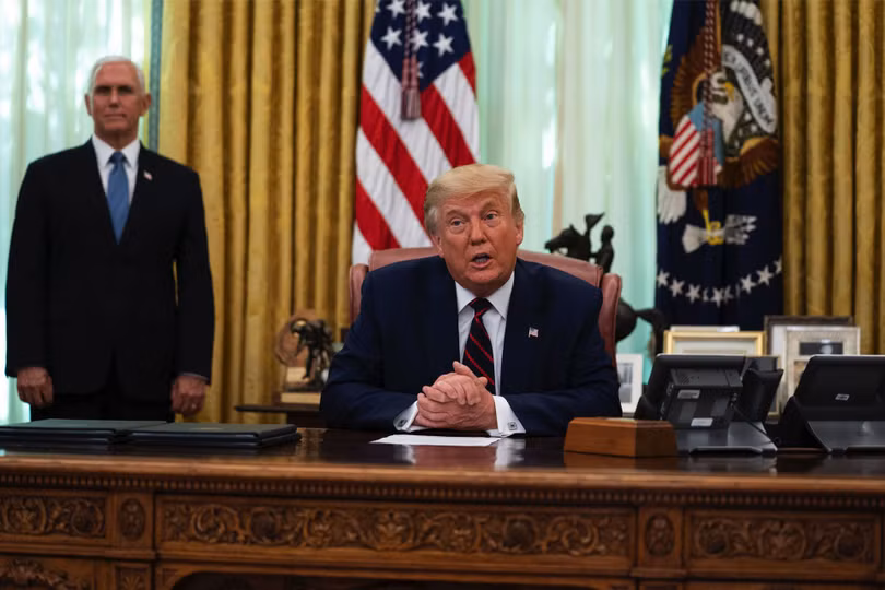 Ngày 7/9, khi họp báo tại Nhà Trắng, Tổng thống Donald Trump lại nói kinh tế Mỹ và Trung Quốc tách rới nhau sẽ đưa Mỹ trở thành siêu cường sản xuất và mãi mãi chấm dứt phụ thuộc vào Trung Quốc (Ảnh: AFP).