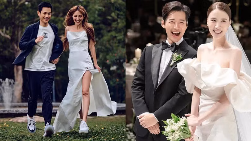 Chính sách về quy định đăng ký kết hôn được sửa đổi đã làm bùng lên làn sóng kết hôn trong giới trẻ Trung Quốc. Ảnh: Sina.