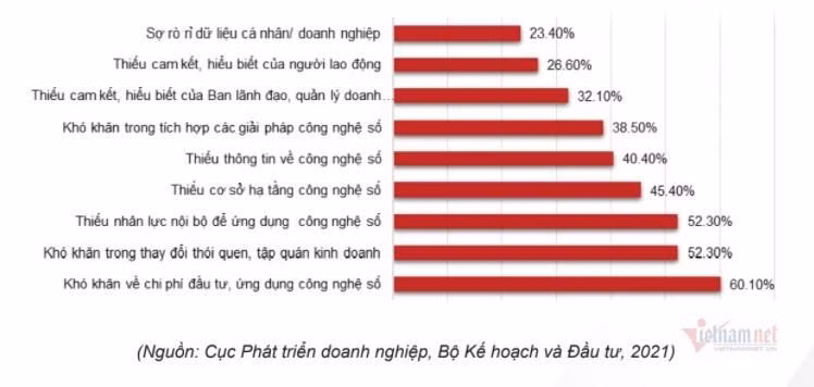 Thách thức khi chuyển đổi số của các doanh nghiệp Việt Nam ảnh 2 Thách thức khi chuyển đổi số của các doanh nghiệp Việt Nam ảnh 2