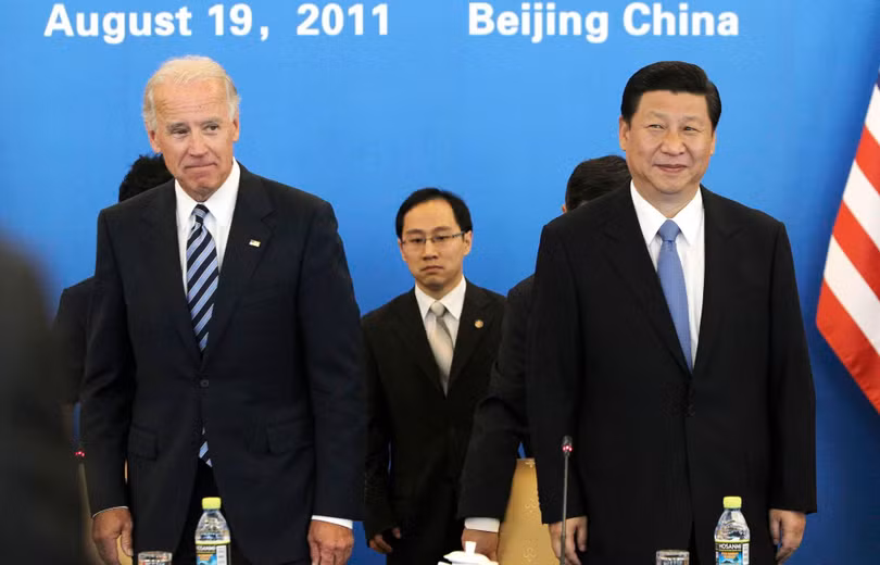 Tổng thống Mỹ Joe Biden nói hôm 25/3: "Ông Tập Cận Bình không có một chút dân chủ nào trong người" (Ảnh: Tân Hoa xã).