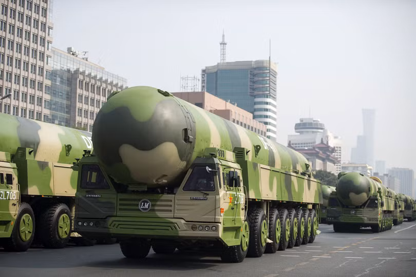 Tên lửa liên lục địa Dongfeng-41, loại vũ khí chiến lược có uy lực lớn của Trung Quốc (Ảnh: Tân Hoa xã).