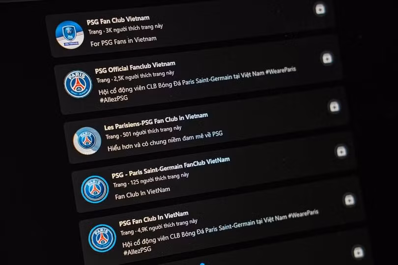 Sau tin đồn Messi gia nhập, xuất hiện nhiều fanpage mới của người hâm mộ PSG tại Việt Nam.