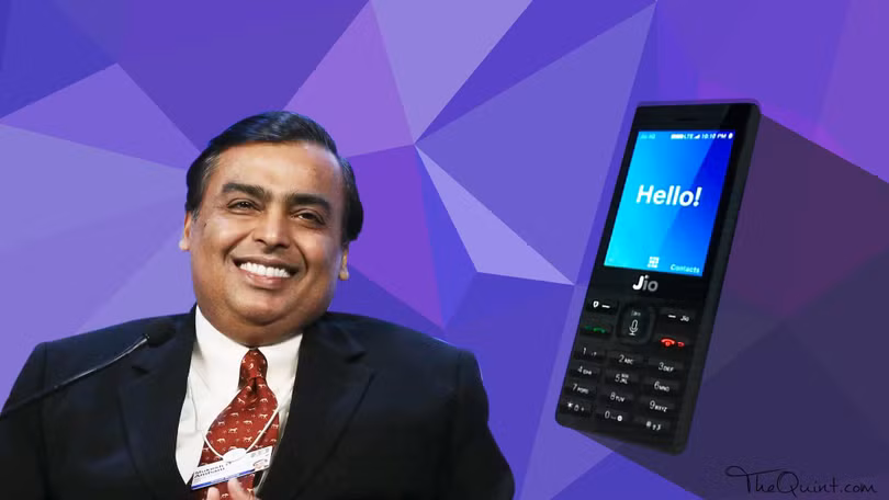 Smartphone Jio Phone của tỷ phú Mukesh Ambani. Ảnh: Bloomberquint Smartphone Jio Phone của tỷ phú Mukesh Ambani. Ảnh: Bloomberquint