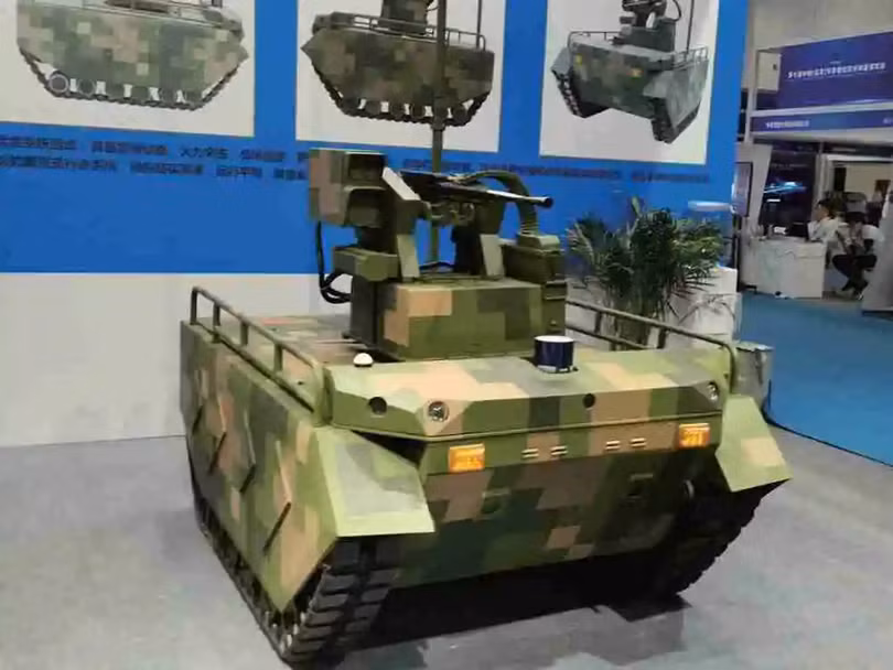 Xe chiến đấu không người lái "Tiêm binh" của Trung Quốc (Ảnh: Dwnews).