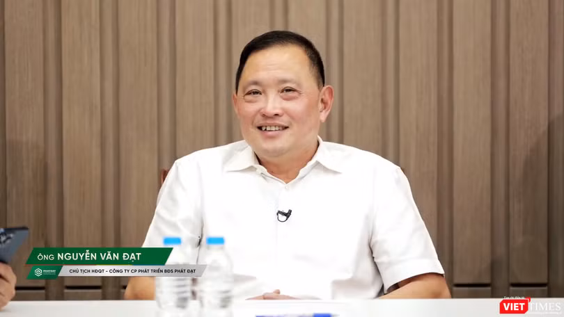 Ông Nguyễn Văn Đạt, Chủ tịch Phát Đạt. Ảnh: Chụp màn hình