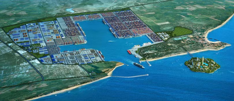 Cảng nước sâu Hambantota mà chính phủ tiền nhiệm của Sri Lanka đã cho Trung Quốc thuê 99 năm để gán nợ