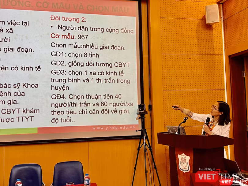 TS. Phạm Bích Diệp (Viện Đào tạo Y học dự phòng và Y tế công cộng) thông tin về kết quả nghiên cứu TS. Phạm Bích Diệp (Viện Đào tạo Y học dự phòng và Y tế công cộng) thông tin về kết quả nghiên cứu