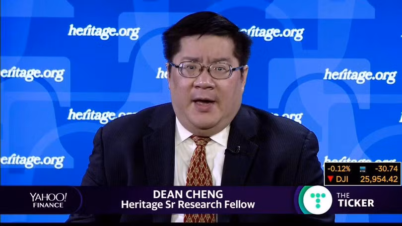 Nhà nghiên cứu Dean Cheng của Quỹ Di sản, Mỹ (Ảnh: Yahoo). Nhà nghiên cứu Dean Cheng của Quỹ Di sản, Mỹ (Ảnh: Yahoo).