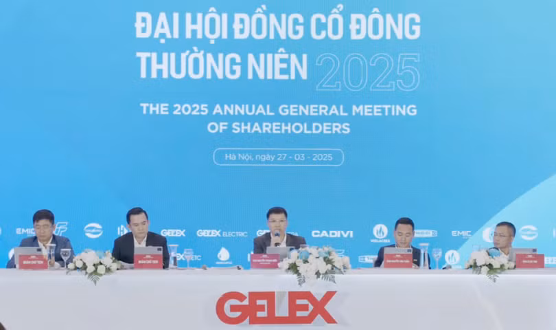Đại hội cổ đông thường niên năm 2025 của Gelex. Ảnh: Hải Thu 