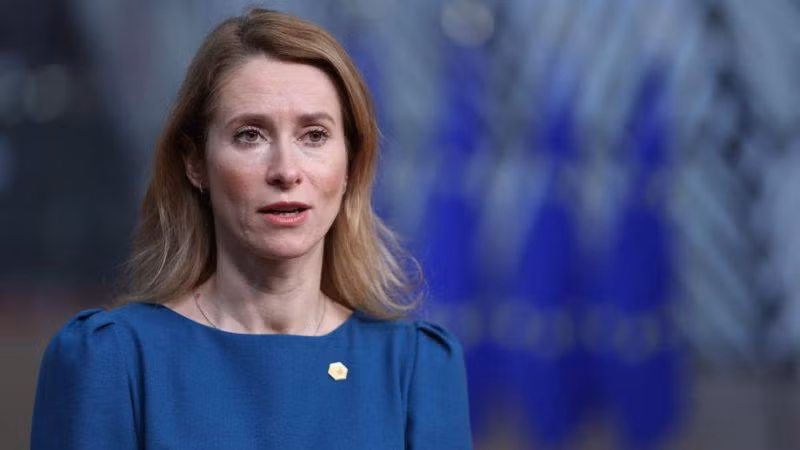 Thủ tướng Estonia Kajja Kallas chỉ trích một số nước EU kêu gọi Nga và Ukraine ngừng bắn (Ảnh: FT).