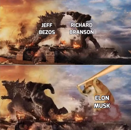 Cư dân mạng đã mượn hình ảnh Godzilla vs King Kong để làm meme. Ảnh: Twitter