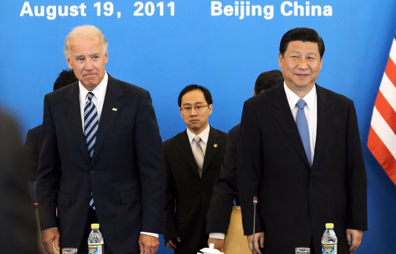 Ông Joe Biden và Phó chủ tịch Trung Quốc Tập Cận Bình trong chuyến thăm Trung Quốc lần đầu tháng 8/2011 (Ảnh: Tân Hoa xã). Ông Joe Biden và Phó chủ tịch Trung Quốc Tập Cận Bình trong chuyến thăm Trung Quốc lần đầu tháng 8/2011 (Ảnh: Tân Hoa xã).