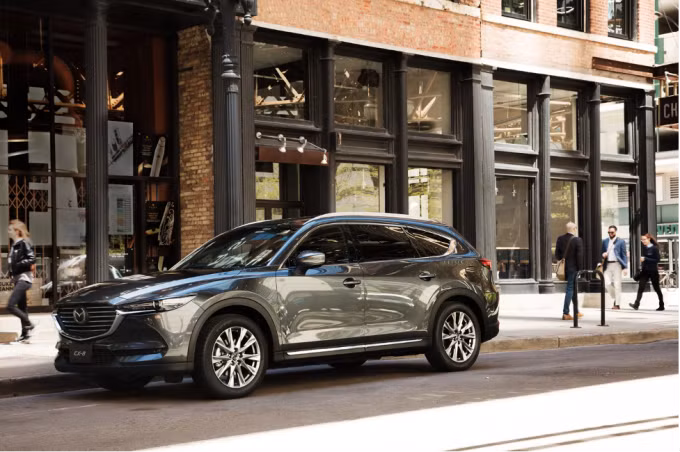 Mazda CX-8 trên đường phố. Ảnh: Thaco Auto. Mazda CX-8 trên đường phố. Ảnh: Thaco Auto.