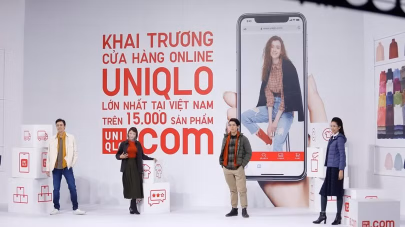 Hình ảnh hôm khai trương cửa hàng Uniqlo trực tuyến. (Ảnh: Uniqlo)