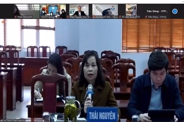 Điểm cầu Sở TT&TT Thái Nguyên. Điểm cầu Sở TT&TT Thái Nguyên.