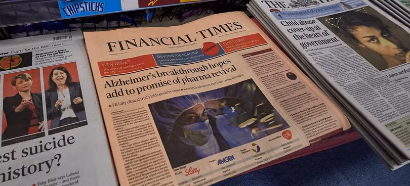 Financial Times hay Thời báo Tài chính là một tờ báo về kinh doanh quốc tế. Ảnh: LinkedIn