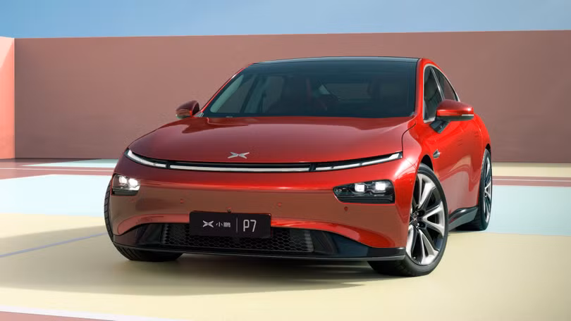 Mẫu xe điện sedan P7 của XPeng. Ảnh XPeng