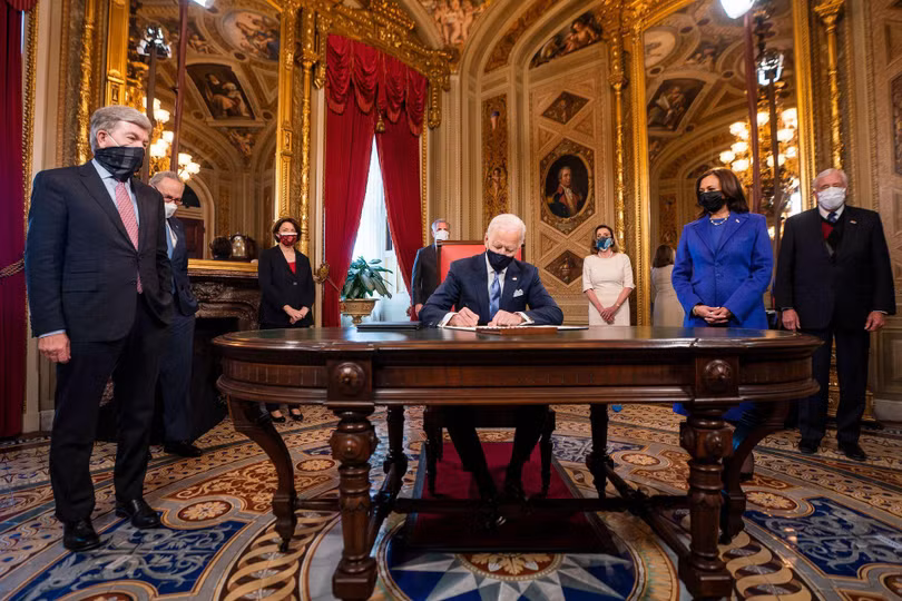 Sau khi lên nắm quyền, chính quyền của ông Joe Biden tiếp tục chính sách ủng hộ Đài Loan (Ảnh: AP). Sau khi lên nắm quyền, chính quyền của ông Joe Biden tiếp tục chính sách ủng hộ Đài Loan (Ảnh: AP).