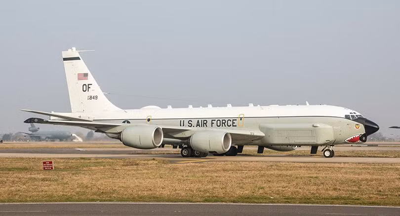 Máy bay trinh sát chiến lược RC-135U của Mỹ (Ảnh: Sputnik).