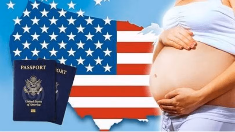 Từ sau khi trở lại Nhà Trắng, ông Trump đã quyết liệt ngăn chặn các bà bầu Trung Quốc tới Mỹ để sinh con. Ảnh: Sohu.