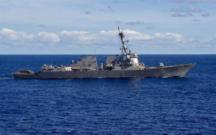 Khu trục hạm lớp Aegis USS Mustin (DDG-89) của Mỹ (Ảnh: HĐ7)