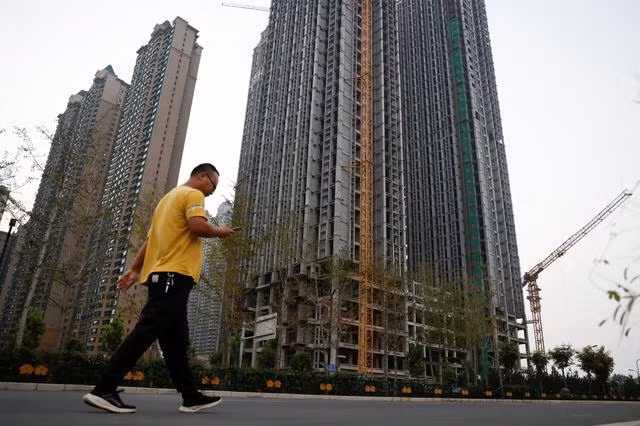 Một khu căn hộ chưa xây xong của Evergrande tại Lạc Dương, Hà Nam, Trung Quốc. Ảnh: Reuters Một khu căn hộ chưa xây xong của Evergrande tại Lạc Dương, Hà Nam, Trung Quốc. Ảnh: Reuters