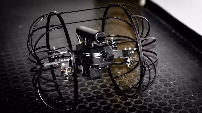 Thiết bị lai UAV - robot tự hành Tarnegol của Công ty Robotican Israel. Ảnh: Topwar.