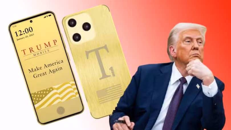 Tháng 9 tới đây, ông Trump sẽ phát hành chiếc điện thoại Trump đầu tiên, T1 Phone. Ảnh: Sohu.