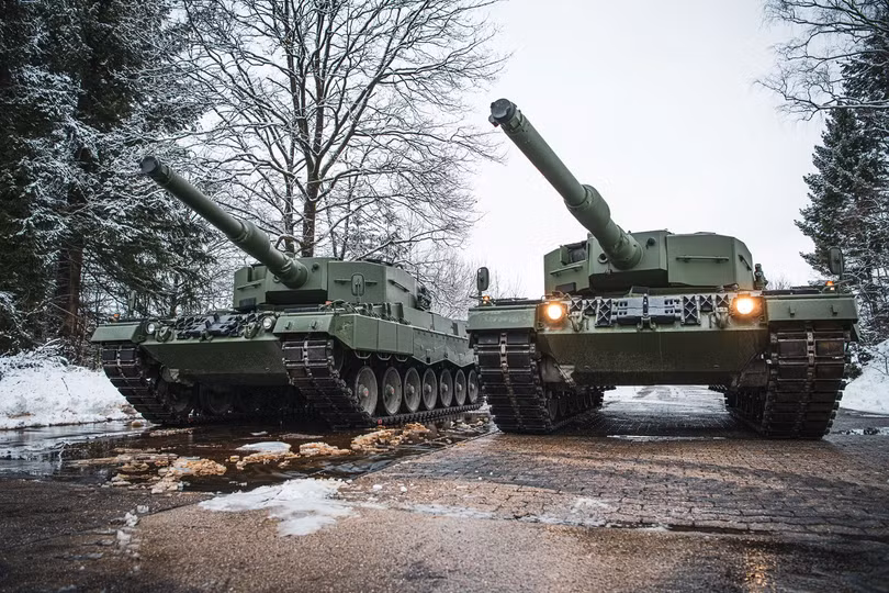 Xe tăng Leopard 2A4 do công ty Rheinmetall sản xuất. Ảnh Army Recognition.