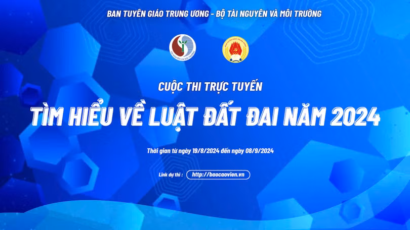 Phát động cuộc thi trực tuyến tìm hiểu Luật đất đai 2024