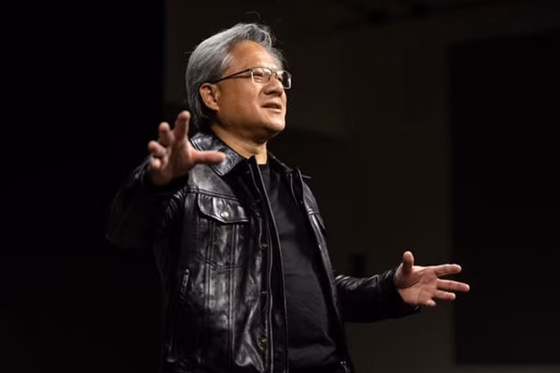 Jensen Huang, CEO của NVIDIA được bình chọn là người dẫn đầu danh sách Top 100 doanh nhân có ảnh hưởng nhất thế giới năm 2025. Ảnh: Wforum.