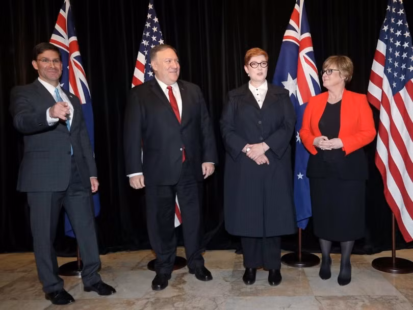 Ngoại trưởng và Bộ trưởng Quốc phòng Mỹ cùng Australia đã có thái độ mạnh mẽ,cứng rắn trước những hành động gần đây của Trung Quốc trong khu vực 