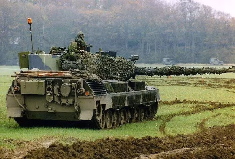 Leopard 1A5 của Lực lượng vũ trang Đan Mạch. Ảnh Military Ukraine.