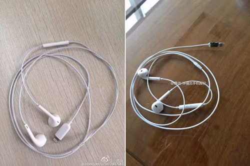 Hình ảnh mẫu tai nghe Earpods dùng ngõ cắm Lightning được cho là dành cho iPhone 7. Hình ảnh mẫu tai nghe Earpods dùng ngõ cắm Lightning được cho là dành cho iPhone 7.