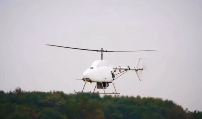 Chiếc trực thăng không người lái trên tàu AR-500B đầu tiên bay thử thành công (Ảnh: 163).