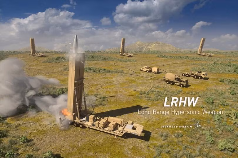 Sơ đồ trận địa tên lửa siêu thanh Dark Eagle (Ảnh: Lockheed Martin).