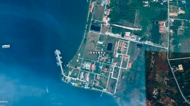 Căn cứ Hải quân Ream của Campuchia đang được Trung Quốc tài trợ xây dựng (Ảnh: QQ).