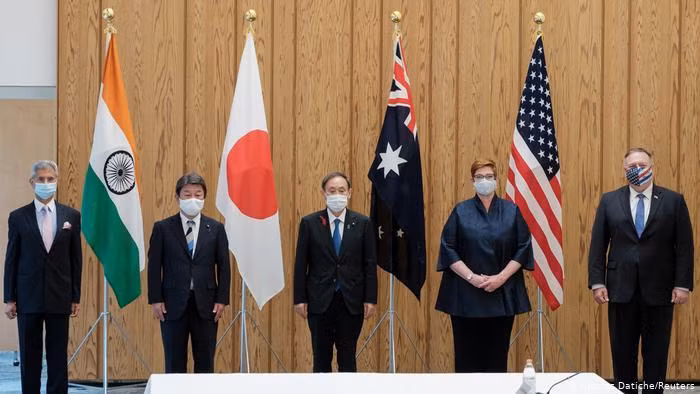 Ngoại trưởng các nước Bộ Tứ họp tại Tokyo tháng 7/2020 (Ảnh: Reuters).