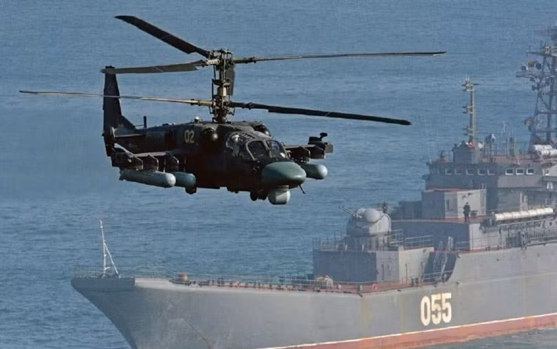 Ka-52K trong biên chế của Hải quân Nga (Ảnh: Sohu). Ka-52K trong biên chế của Hải quân Nga (Ảnh: Sohu).