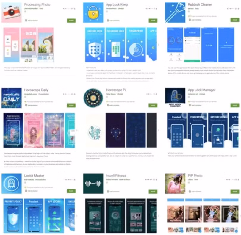9 ứng dụng độc hại đã bị gỡ bỏ (ảnh: Sam Mobile) 9 ứng dụng độc hại đã bị gỡ bỏ (ảnh: Sam Mobile)