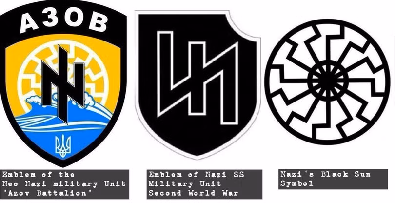 Huy hiệu và biểu tượng của Azov