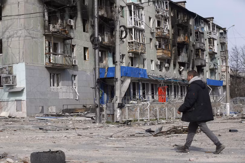 Sau gần 2 tháng chiến tranh, thành phố Mariupol đã bị tàn phá nặng nề. Sau gần 2 tháng chiến tranh, thành phố Mariupol đã bị tàn phá nặng nề.