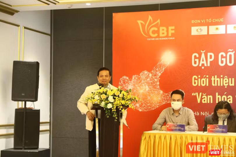 Ông Lê Doãn Hợp - Chủ tịch Danh dự Hội Truyền thông số Việt Nam, Thường trực Ban Tổ chức 248 - phát biểu
