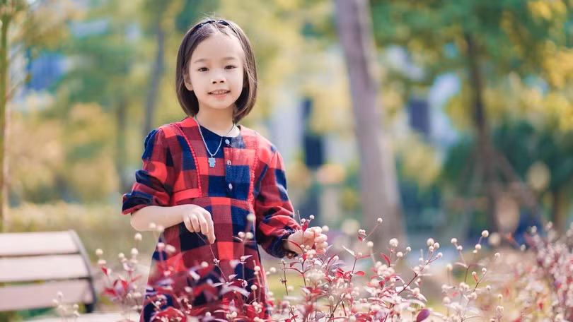 Trần Nguyễn Ngọc Khuê - Thành viên nhỏ tuổi nhất của dự án.