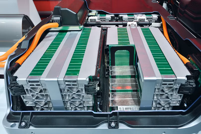 Cấu trúc tổ hợp pin xe điện. Ảnh minh họa Tech Xplore