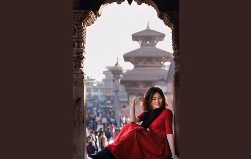Bà Hầu Diễm Kỳ chụp ảnh quảng cáo cho Năm Du lịch Nepal tháng 12/2019 (Ảnh: Dwnews). Bà Hầu Diễm Kỳ chụp ảnh quảng cáo cho Năm Du lịch Nepal tháng 12/2019 (Ảnh: Dwnews).