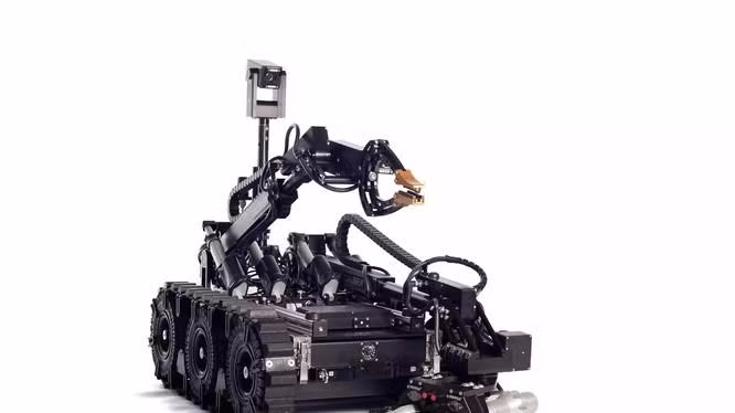 Một loại Robot tháo gỡ mìn của cảnh sát Mỹ (Ảnh: Sohu).