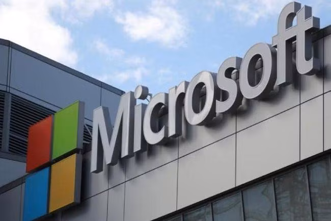 Logo của Microsoft tại Los Angeles. Logo của Microsoft tại Los Angeles.
