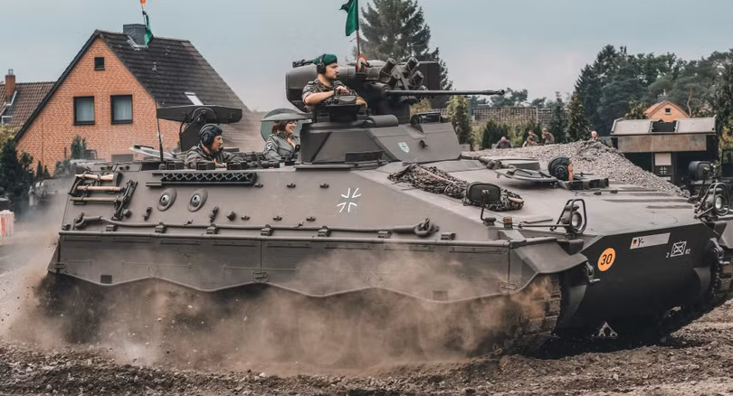 Xe thiết giáp chở quân Marder do Đức sản xuất. Ảnh Military Ukraine. Xe thiết giáp chở quân Marder do Đức sản xuất. Ảnh Military Ukraine.